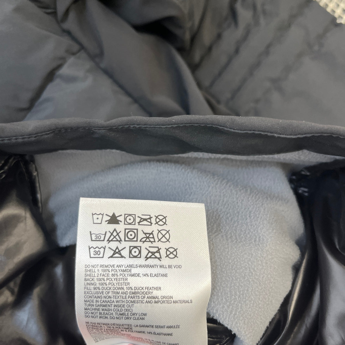 Men's Hybridge Puffer Down Jacket Black Size M - Photo 8
