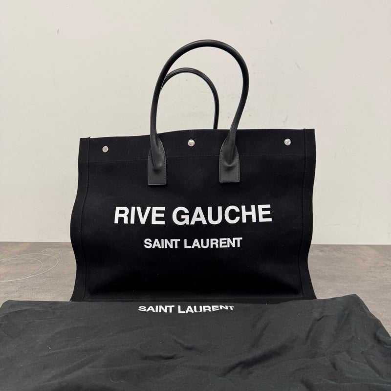 Women's Rive Gauche Tote Handbag Black