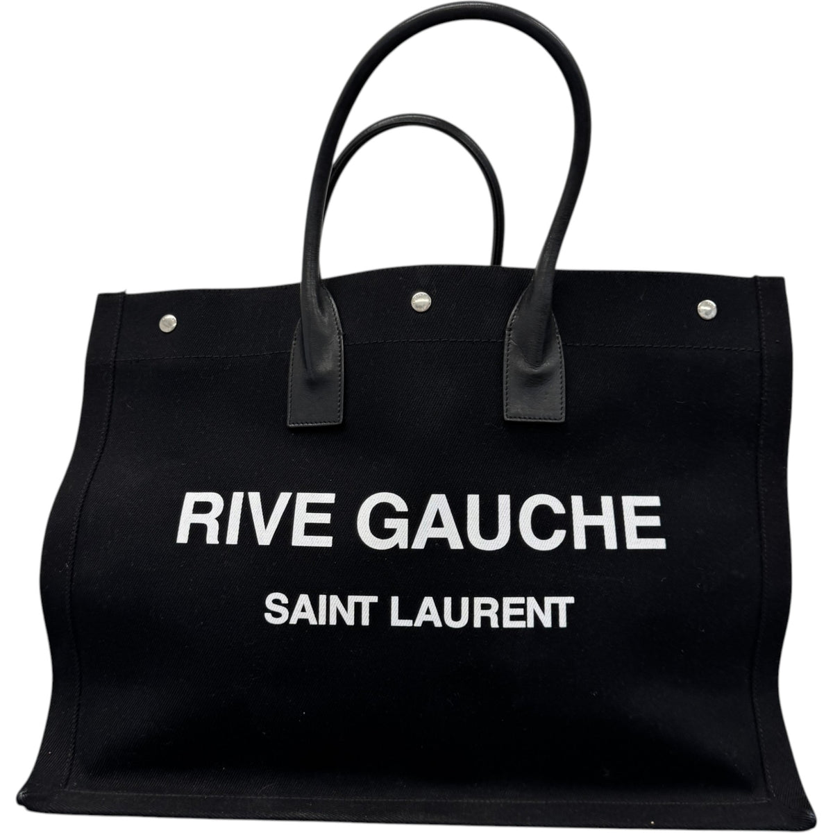 Women's Rive Gauche Tote Handbag Black - Photo 1