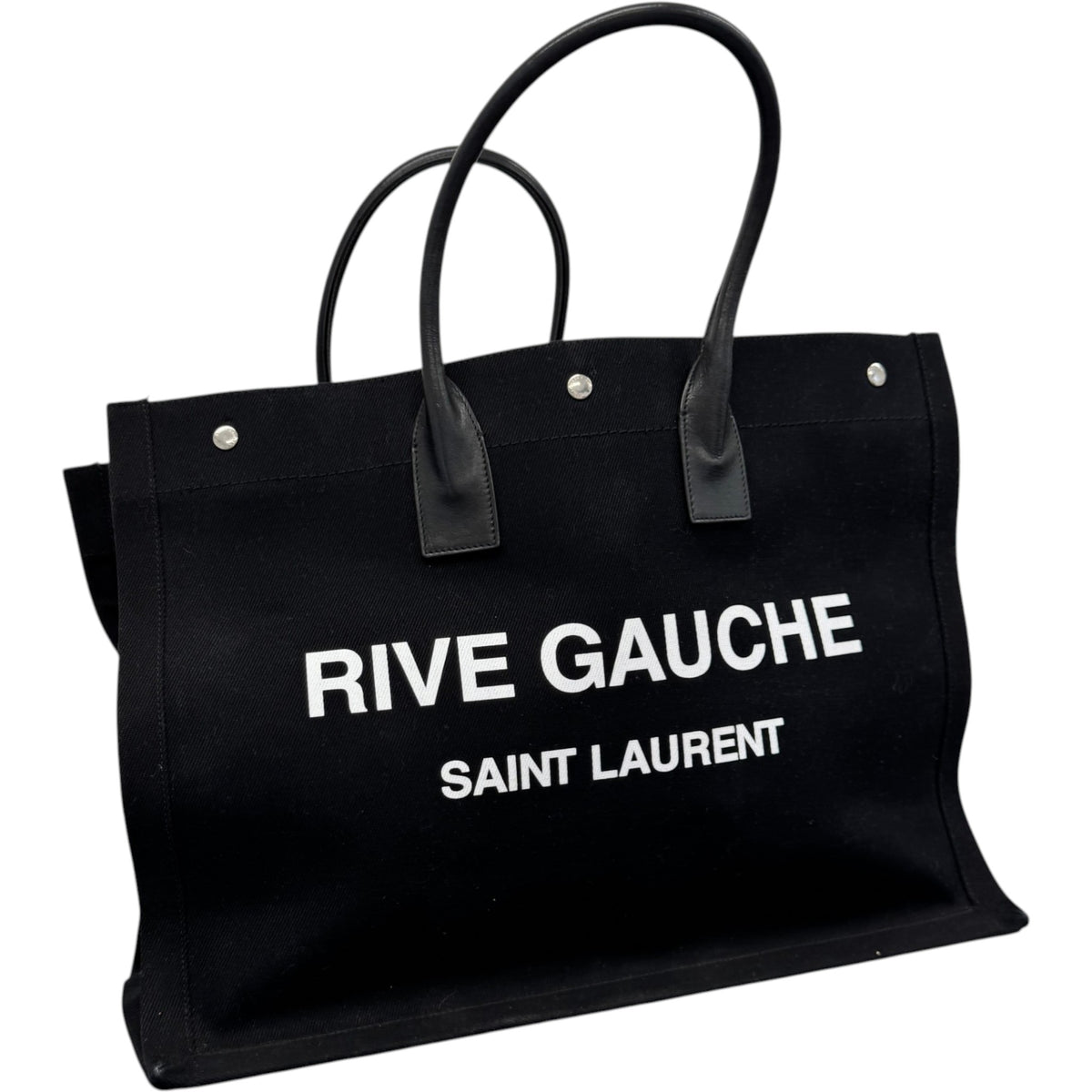 Women's Rive Gauche Tote Handbag Black - Photo 4