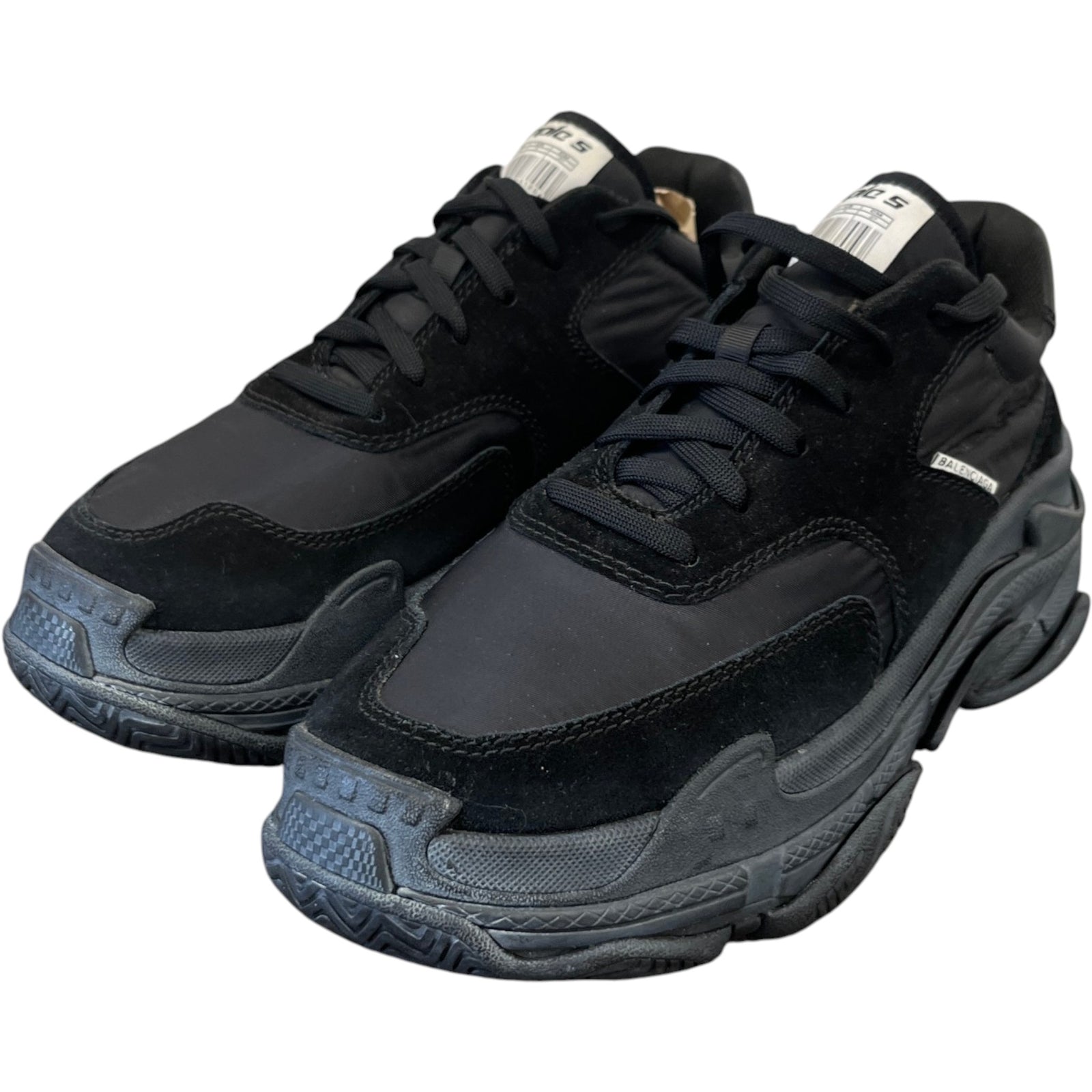 Men's Triple S Low Trainers Black Size EU 42 / UK 8 - Photo 9