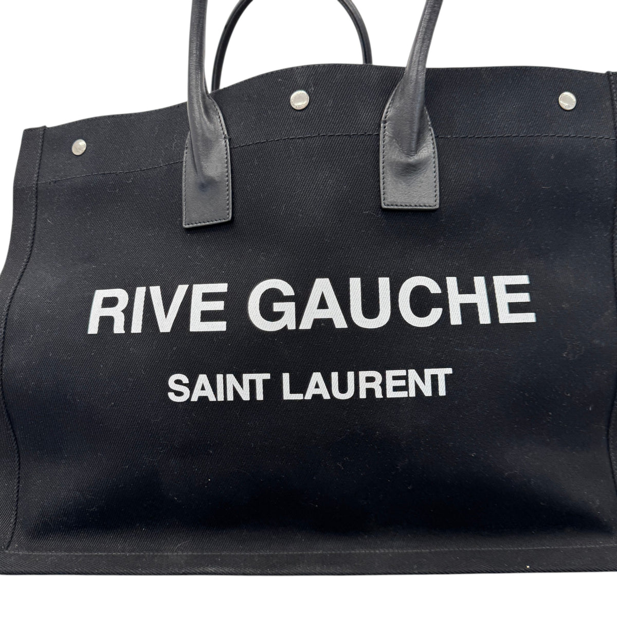 Women's Rive Gauche Tote Handbag Black - Photo 11