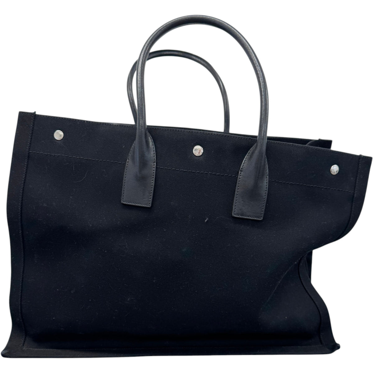 Women's Rive Gauche Tote Handbag Black - Photo 3