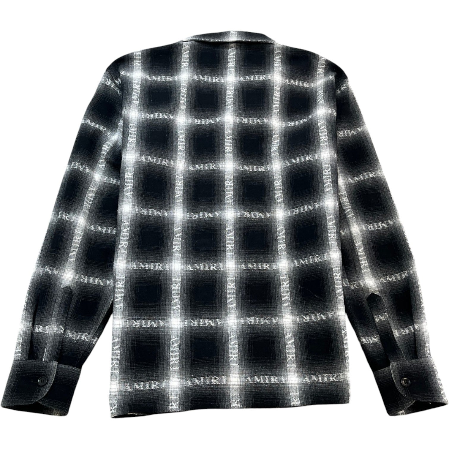 Men's Plaid Print OverShirt Black Size M - Photo 2
