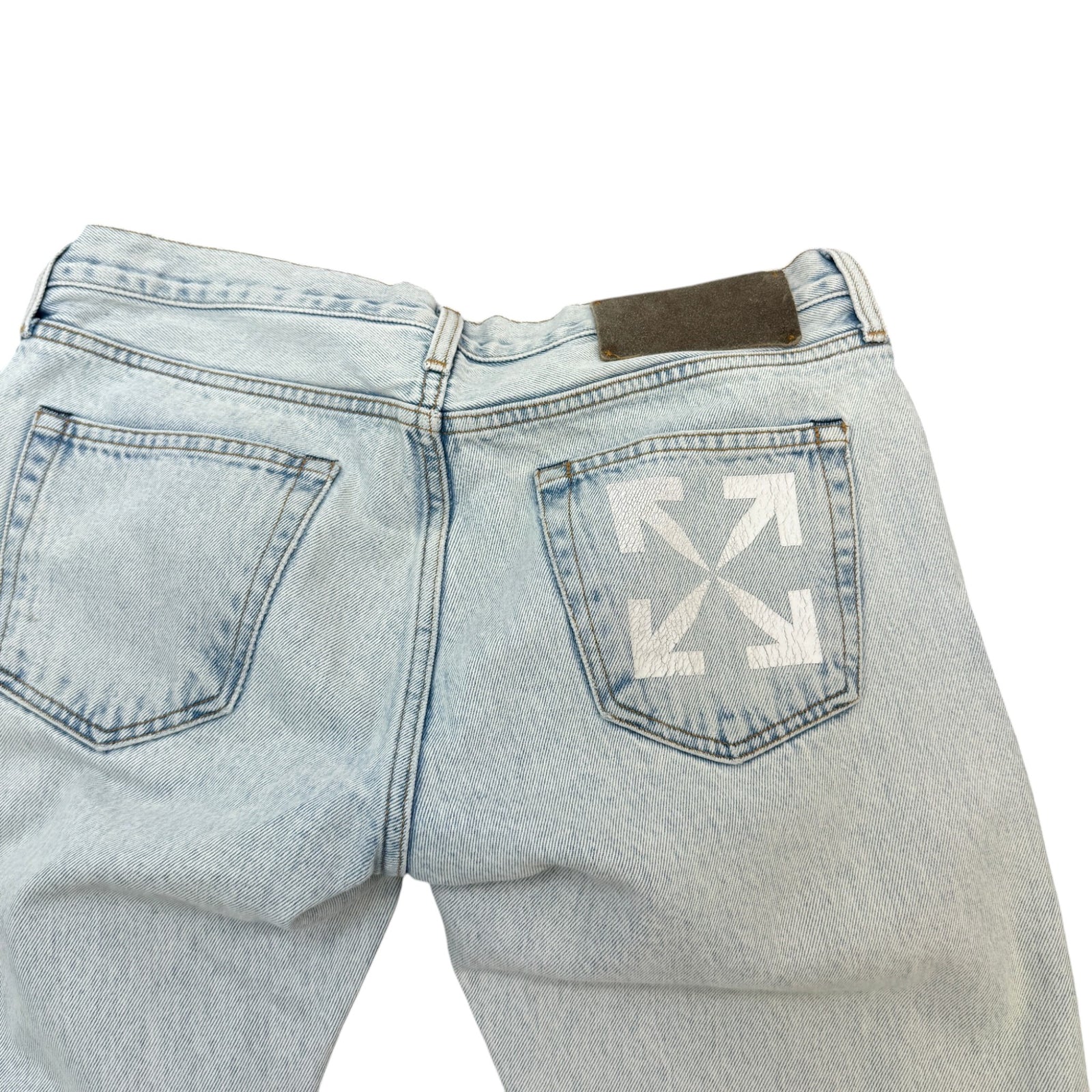 Men's Arrow Logo Jeans Blue Size M / W32 - Photo 4