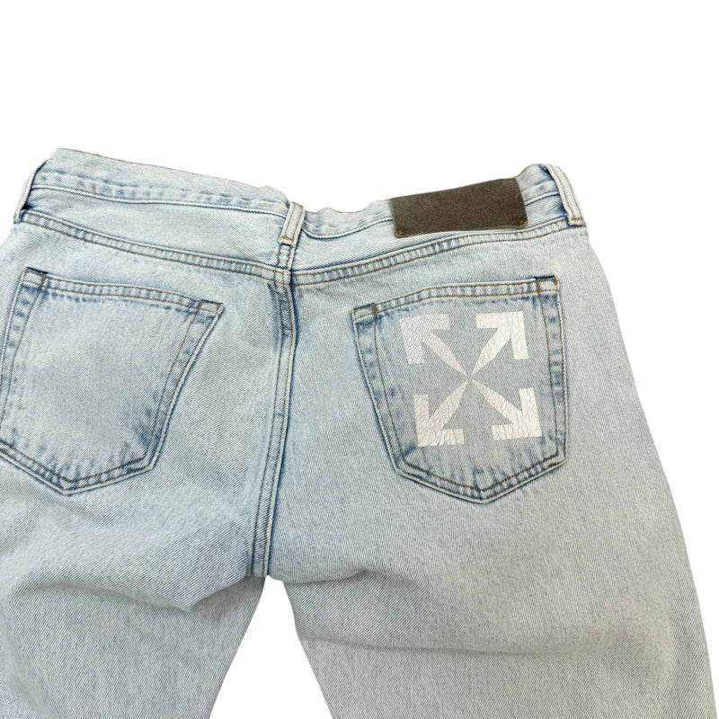 Men's Arrow Logo Jeans Blue Size M / W32