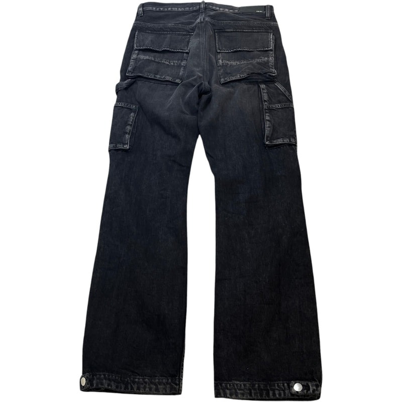 Men's M65 Cargo Jeans Black Size M / W32