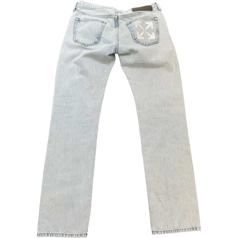 Men's Arrow Logo Jeans Blue Size M / W32