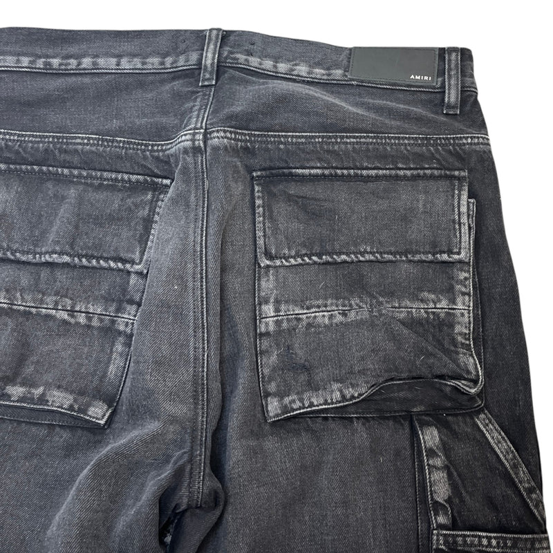 Men's M65 Cargo Jeans Black Size M / W32