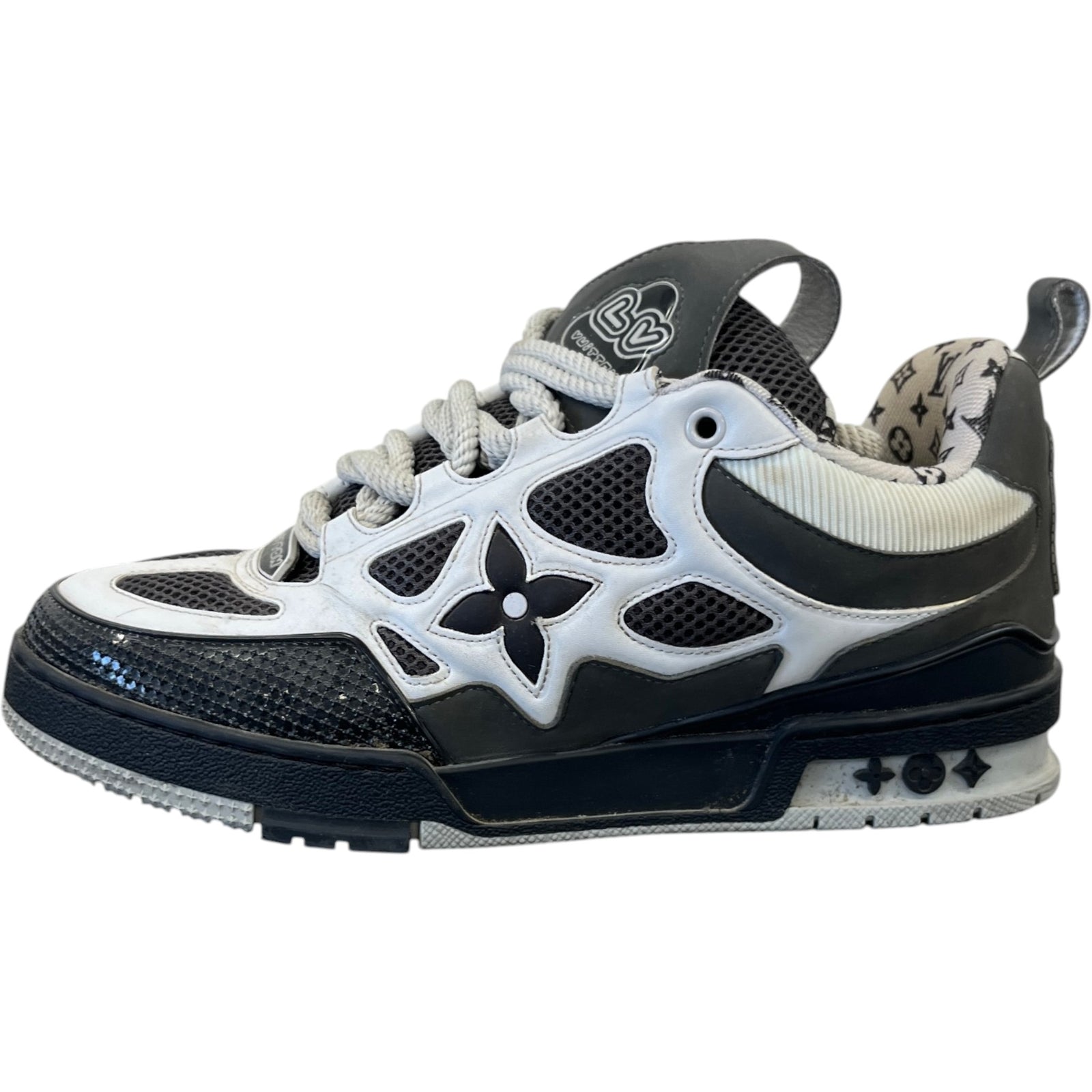 Men's Lv Skate Low Trainers Black Size EU 41 / UK 7 - Photo 5
