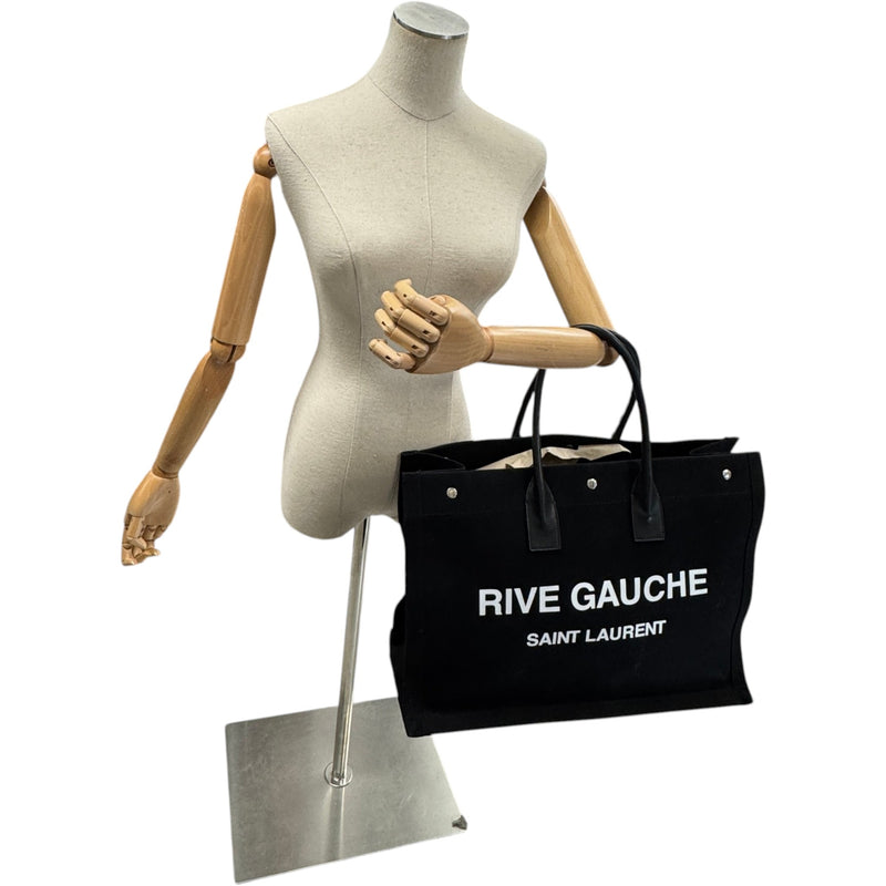 Women's Rive Gauche Tote Handbag Black