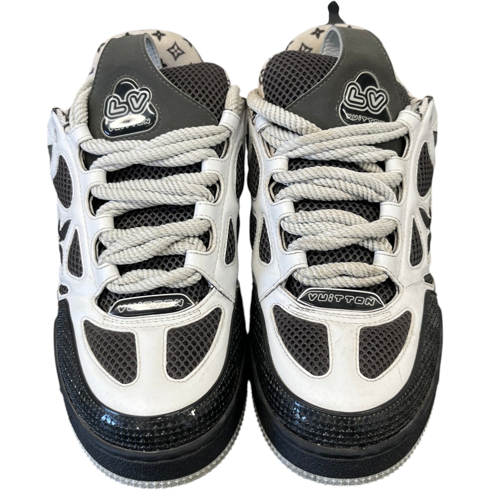 Men's Lv Skate Low Trainers Black Size EU 41 / UK 7 - Photo 6