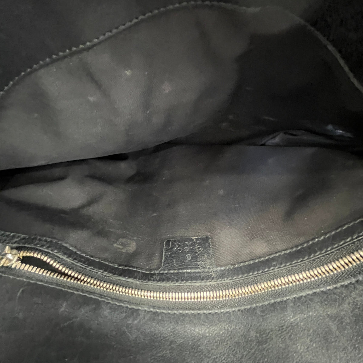 Women's GG Monogram Canvas Shoulder Handbag Black - Photo 11