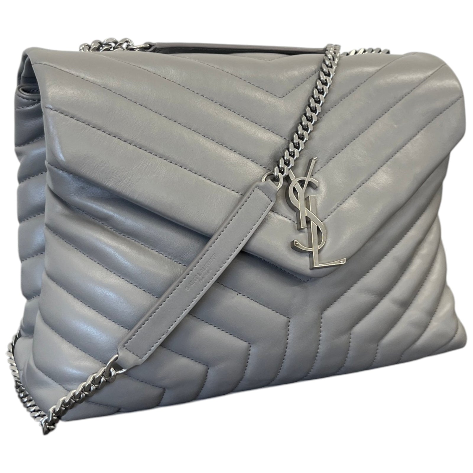 Women's Medium Loulou Handbag Grey - Photo 4