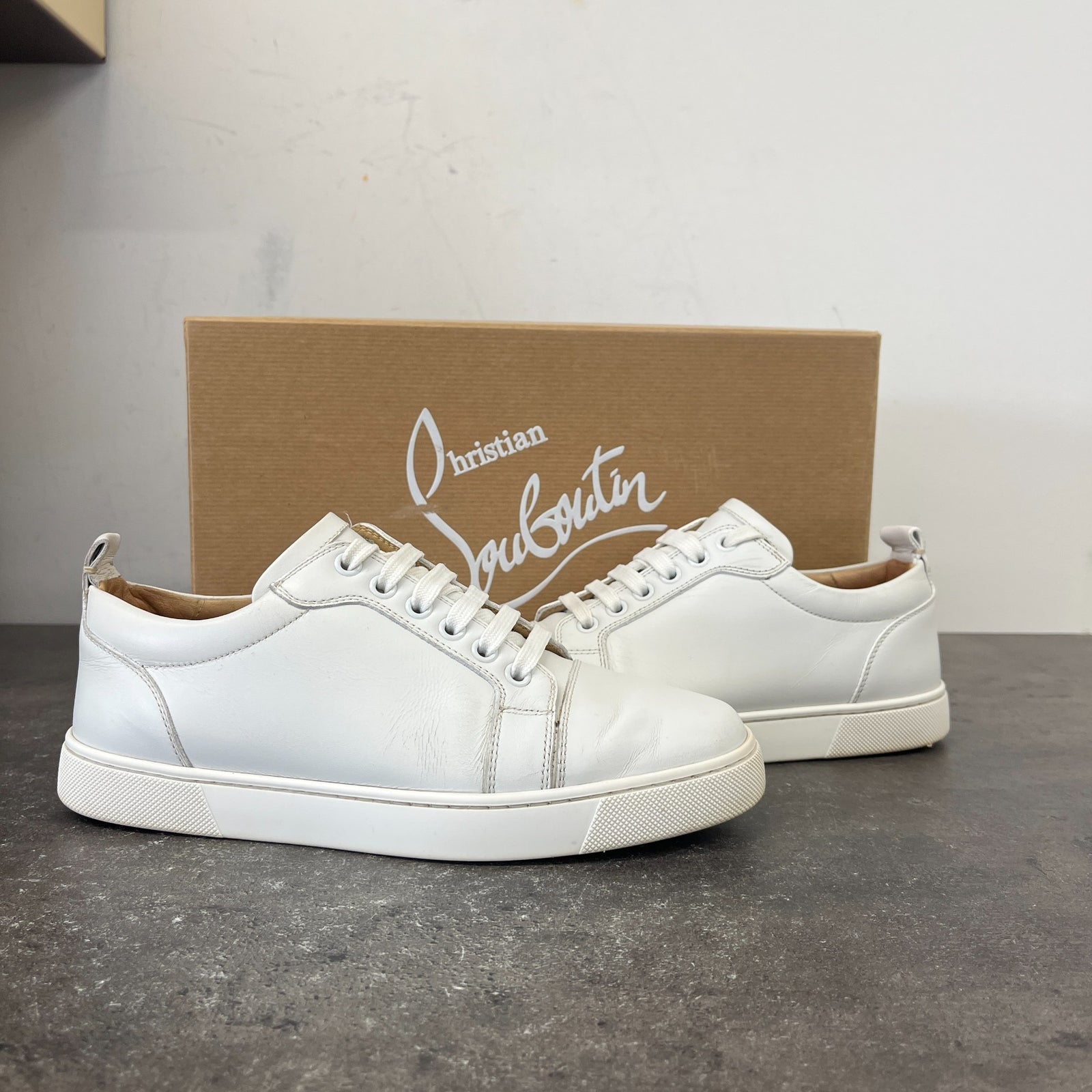 Women's Louis Junior Flat Low Trainers White Size EU 36 / UK 3 - Photo 12
