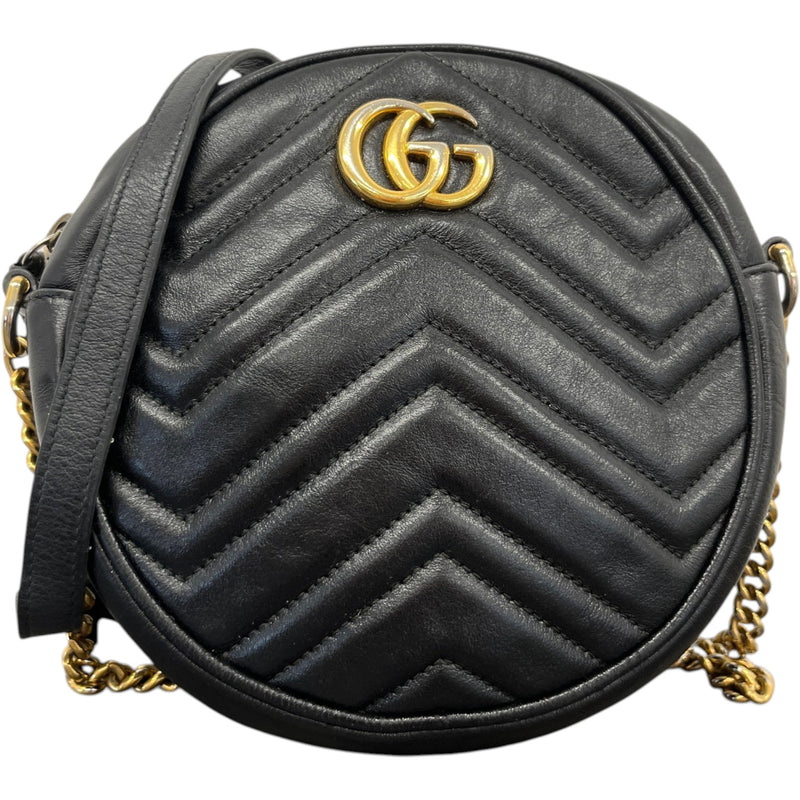 Women's Gg Marmont Round Bag Black