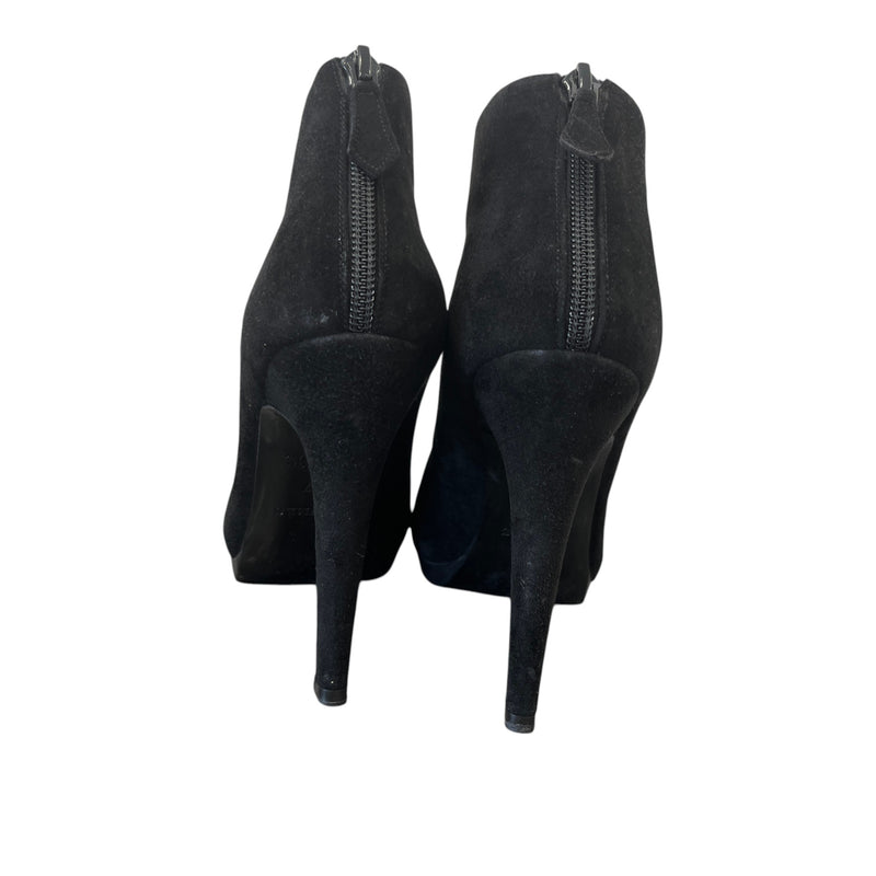 Women's Suede Heels Black Size EU 37 / UK 4