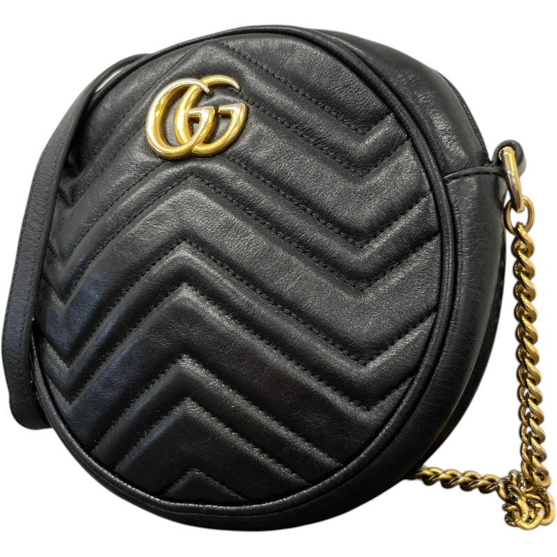 Women's Gg Marmont Round Bag Black