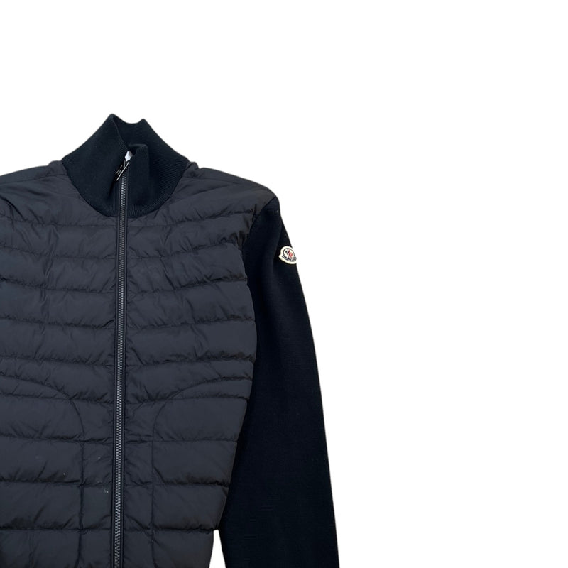Men's Cardigan Tricot Down Jacket Black Size S