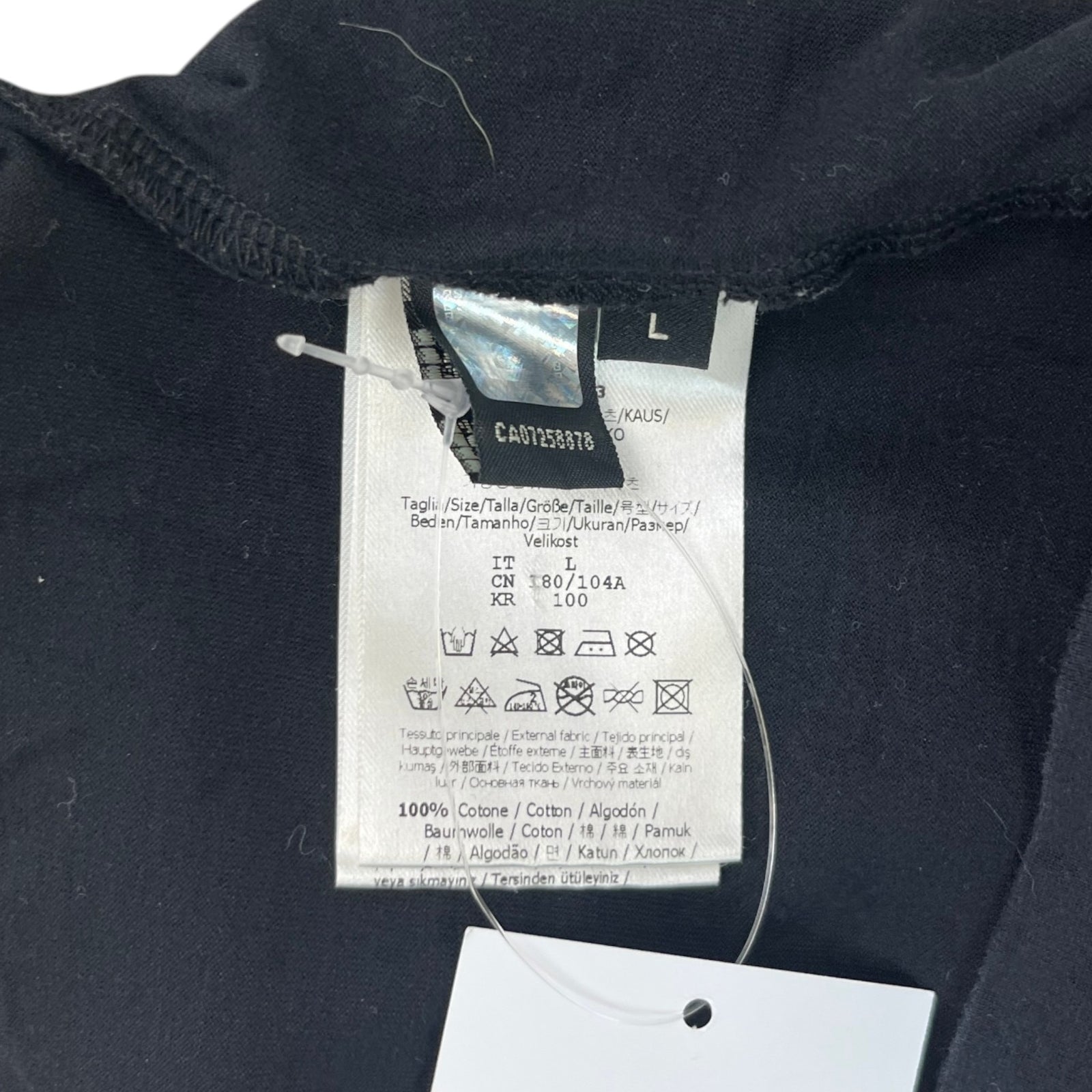 Men's Embellished Logo T-Shirt Black Size L - Photo 7