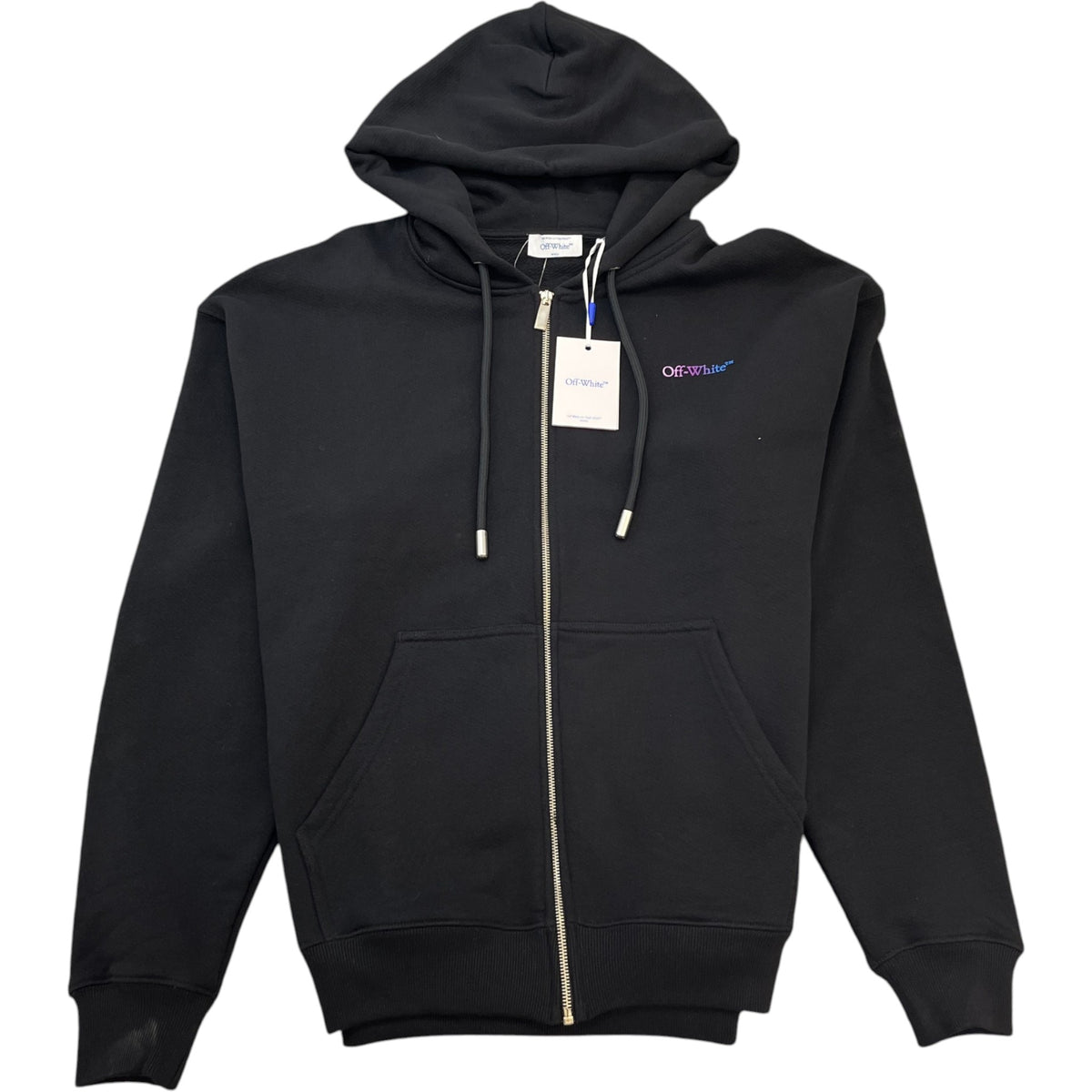 Men's Gradient Arrow Logo Hoodie Black Size M - Photo 1