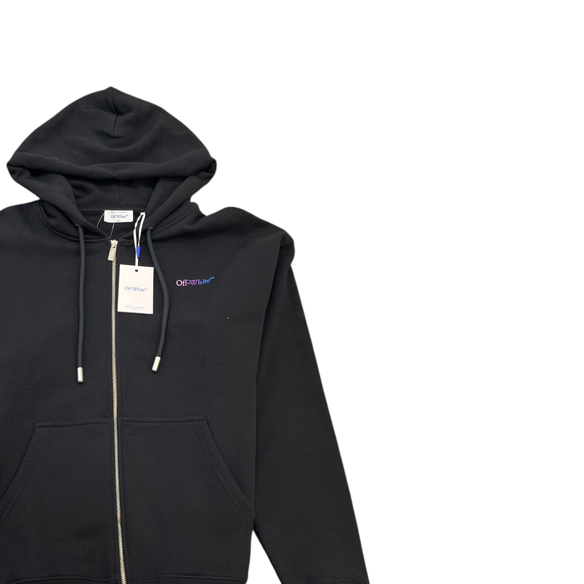 Men's Gradient Arrow Logo Hoodie Black Size M - Photo 3