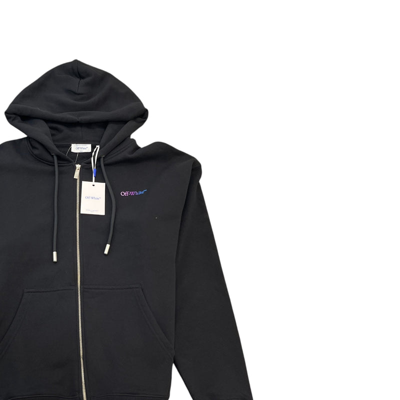 Men's Gradient Arrow Logo Hoodie Black Size M
