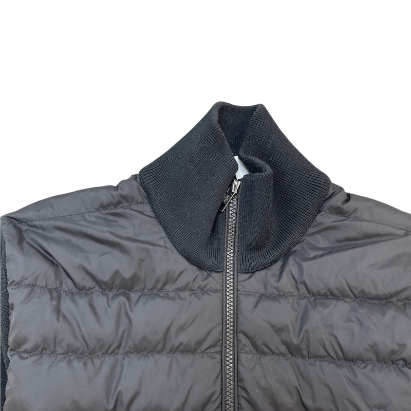 Men's Cardigan Tricot Down Jacket Black Size S