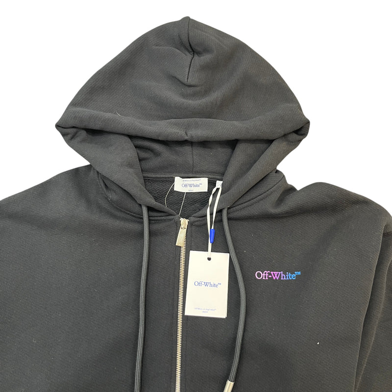 Men's Gradient Arrow Logo Hoodie Black Size M