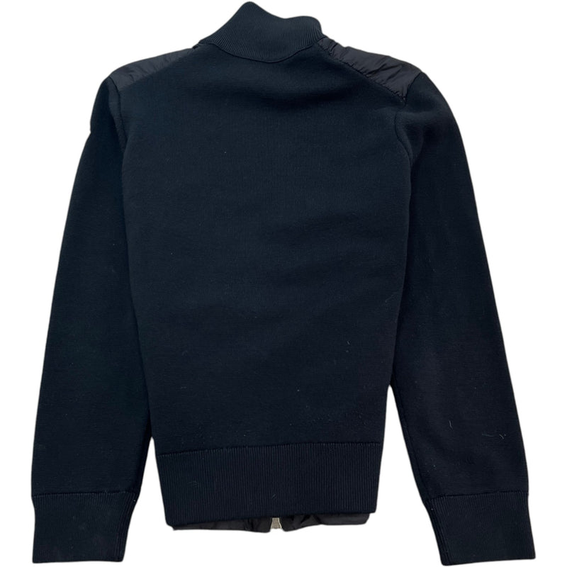 Men's Cardigan Tricot Down Jacket Black Size S