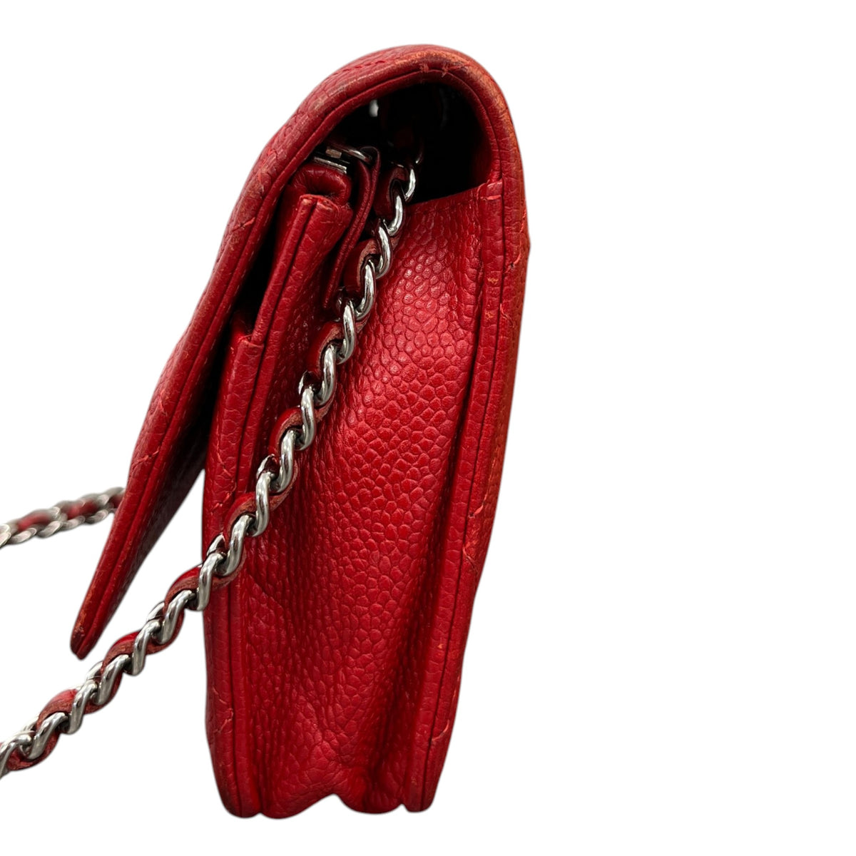Women's Wallet On Chain Crossbody Bag Red - Photo 7