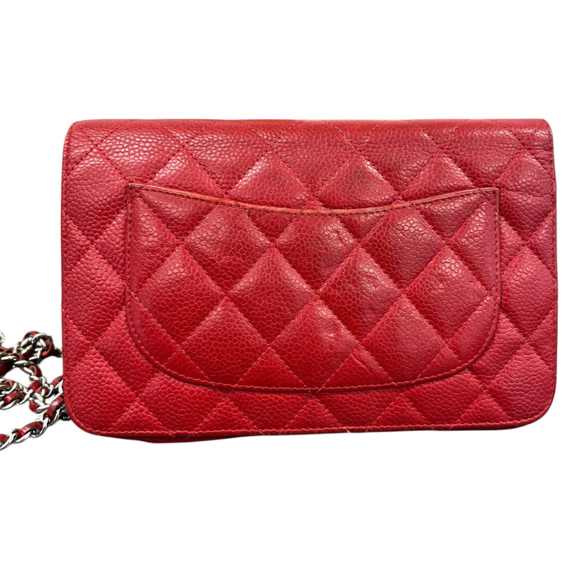 Women's Wallet On Chain Crossbody Bag Red