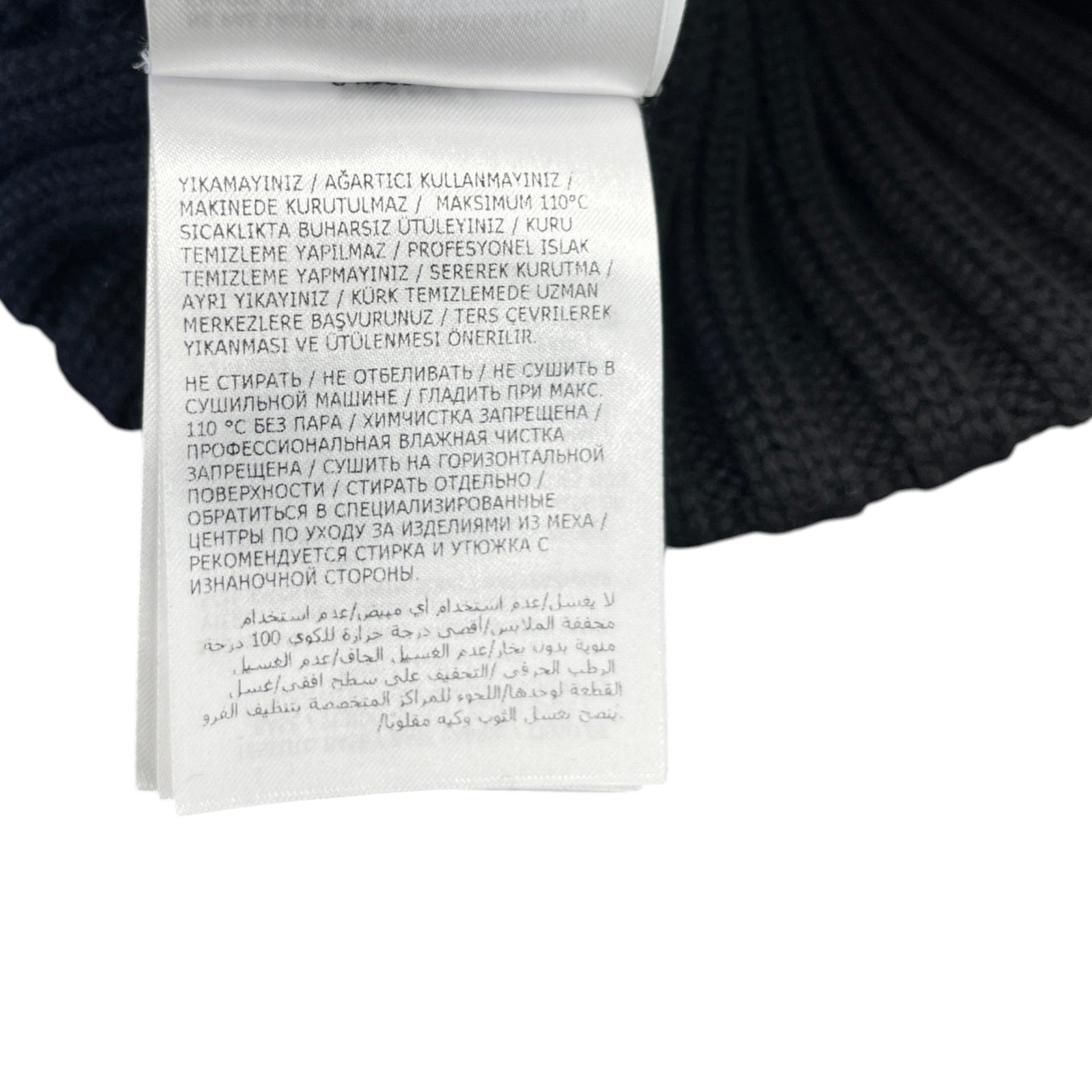 Women's Pom Pom Beanie Hat Black - Photo 8