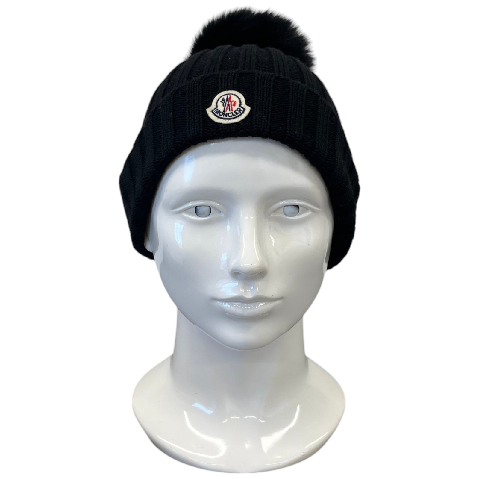 Women's Pom Pom Beanie Hat Black - Photo 2