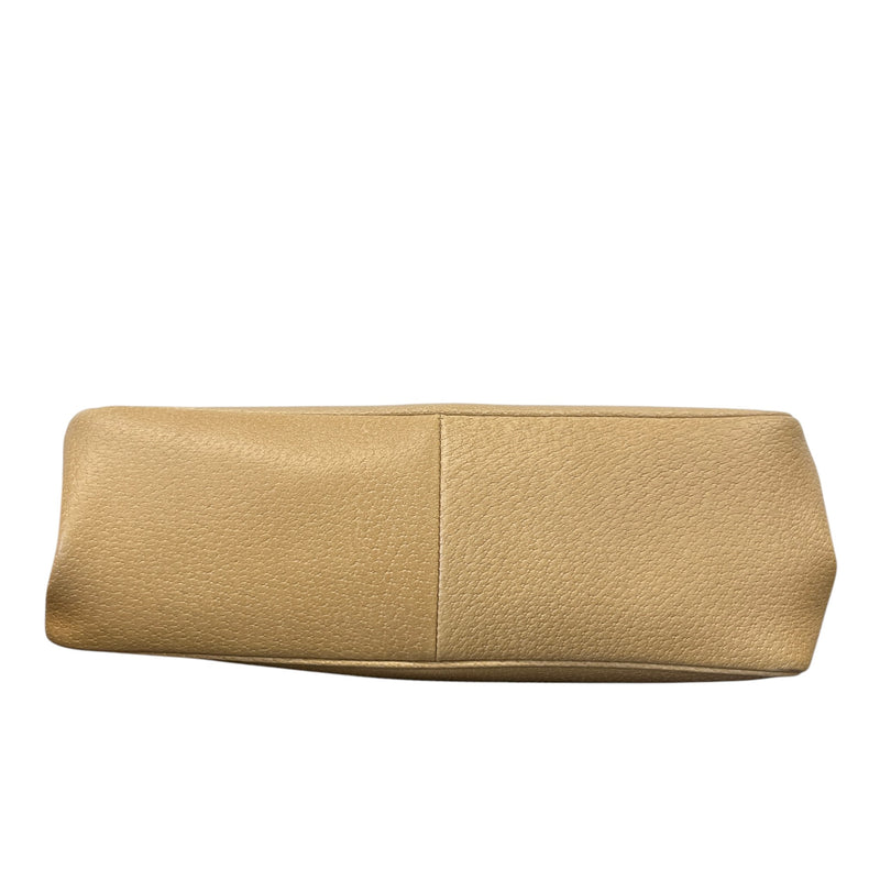 Women's Metal Logo Handbag Beige