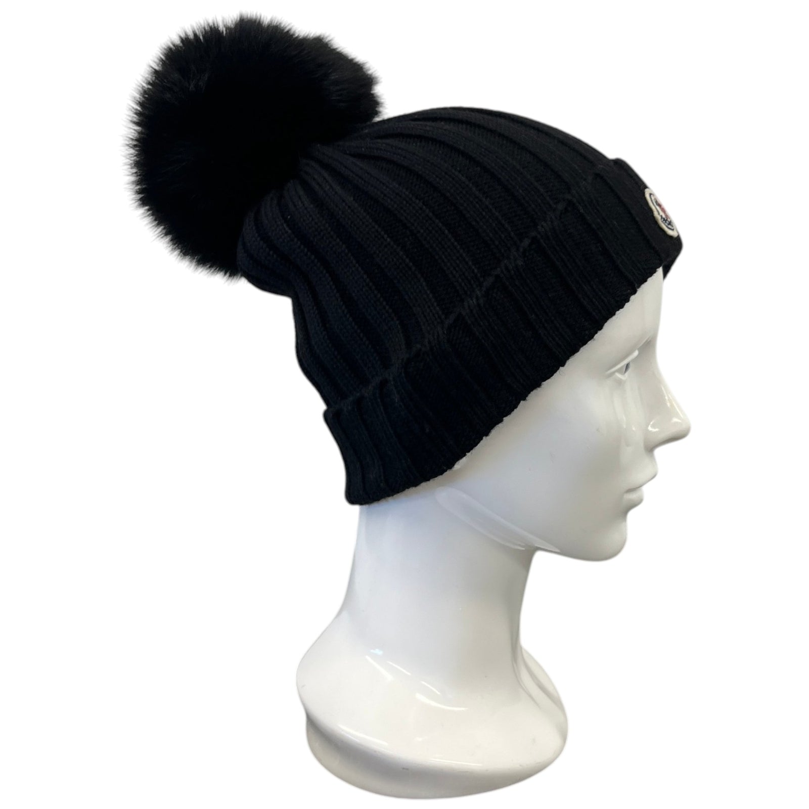 Women's Pom Pom Beanie Hat Black - Photo 3