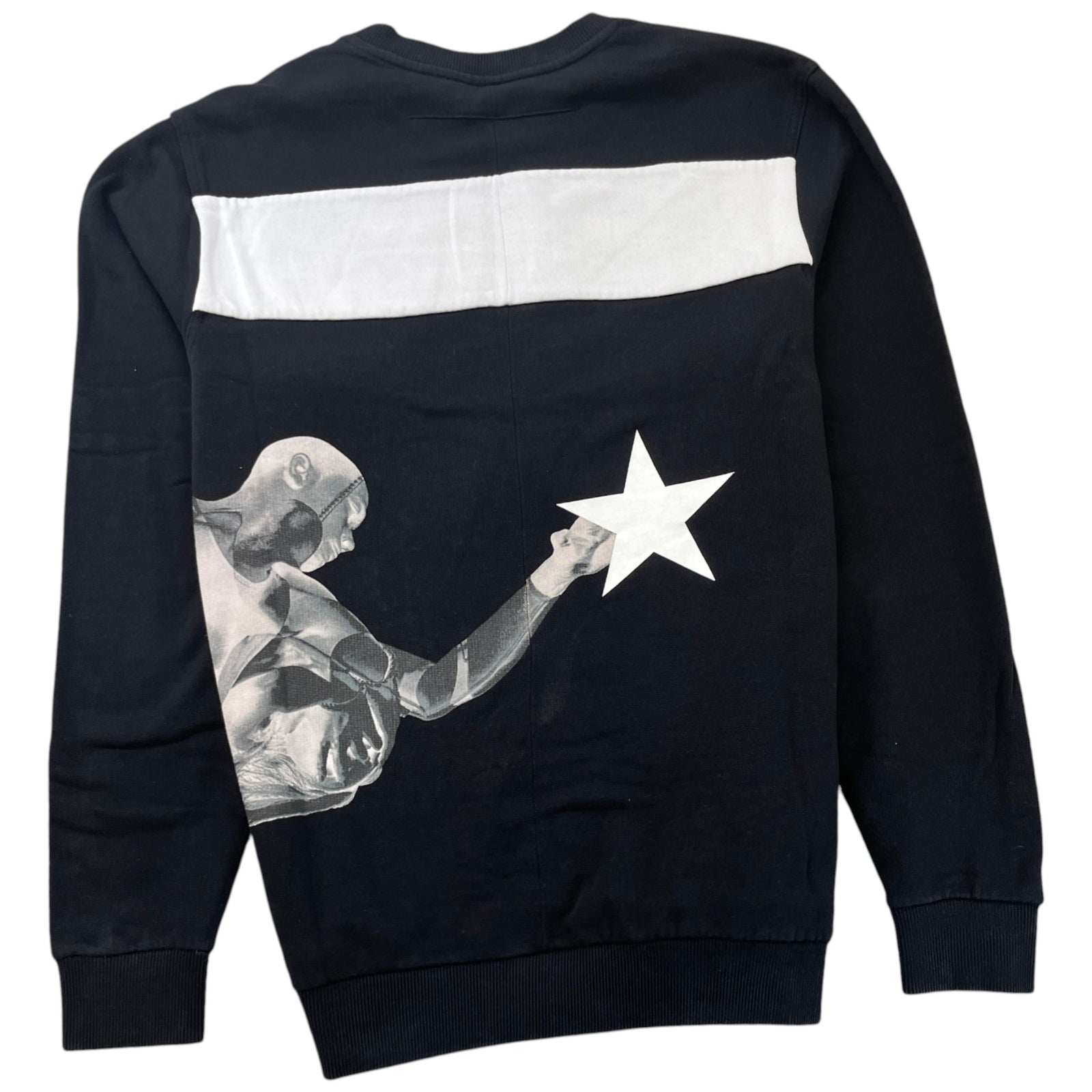 Men's Basketball Star Print Sweatshirt Black Size S - Photo 2