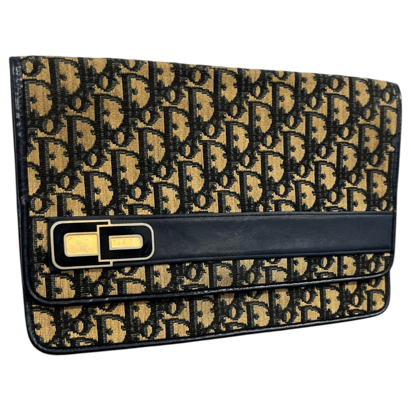 Women's Oblique Clutch Navy