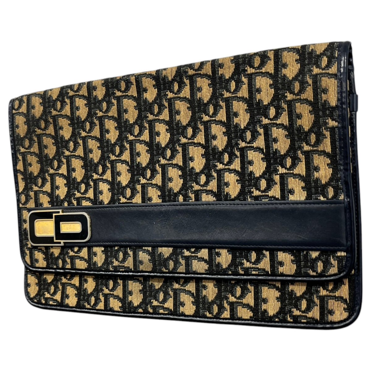 Women's Oblique Clutch Navy - Photo 4