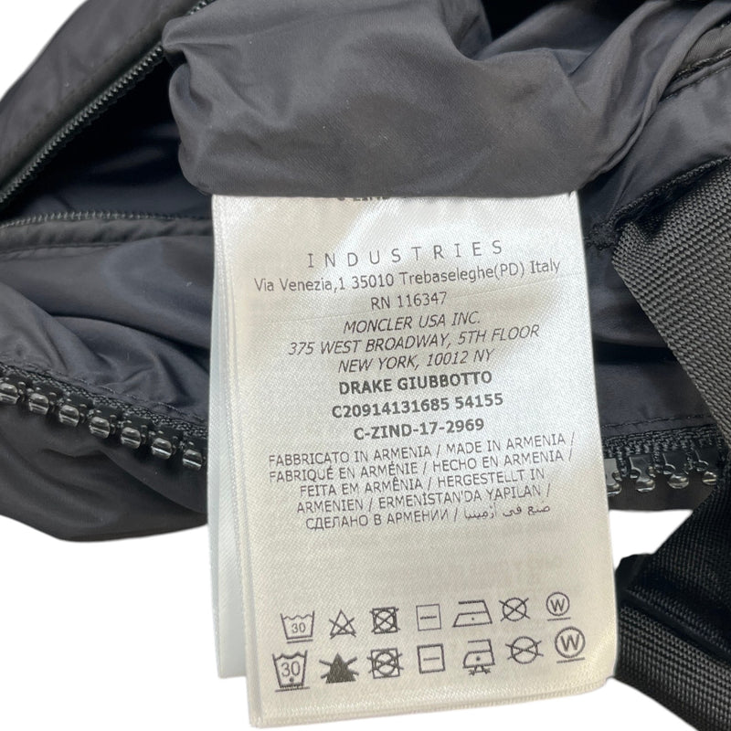 Men's Drake Giubbotto Down Jacket Black Size 6 / 3XL