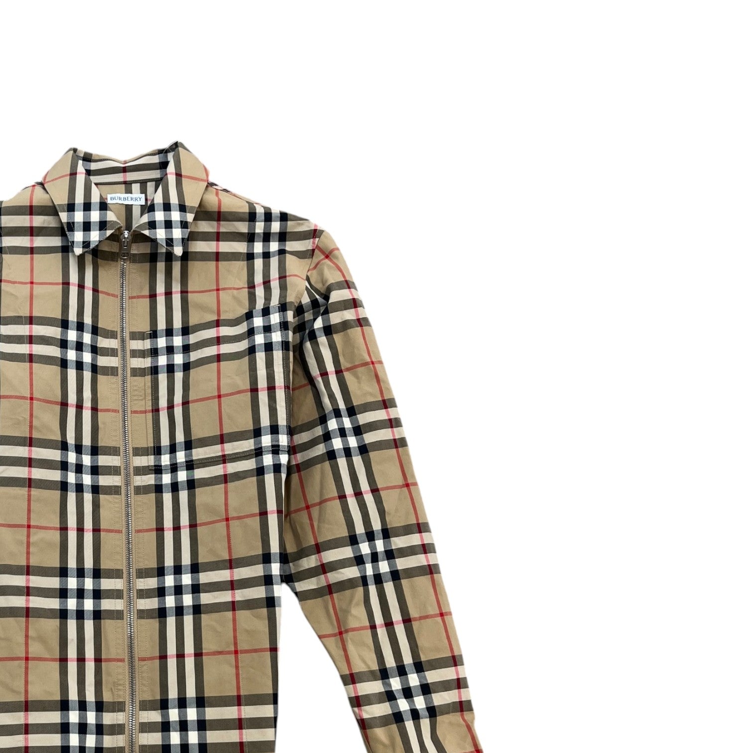 Men's Nova Check Jacket Beige Size XS - Photo 3