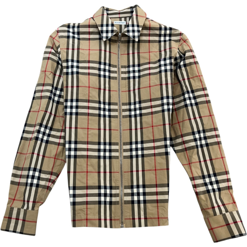Men's Nova Check Jacket Beige Size XS