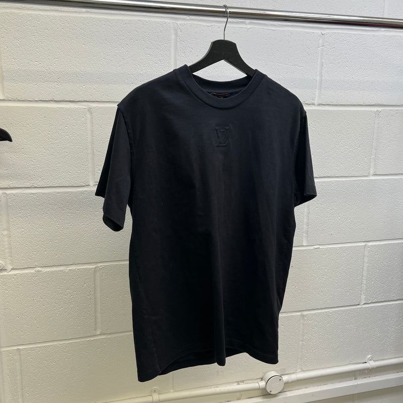 Men's Embossed Logo T-Shirt Black Size M