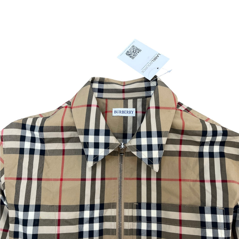 Men's Nova Check Jacket Beige Size XS