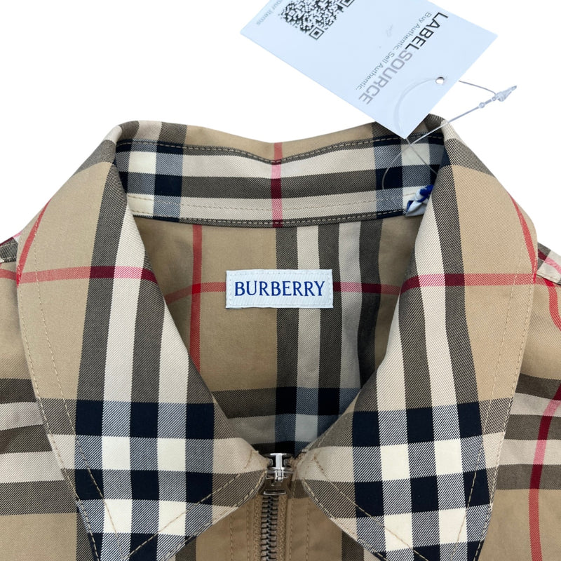 Men's Nova Check Jacket Beige Size XS