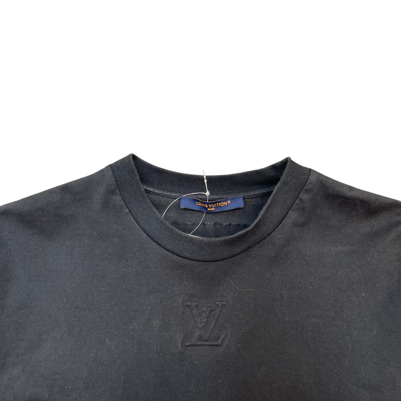 Men's Embossed Logo T-Shirt Black Size M