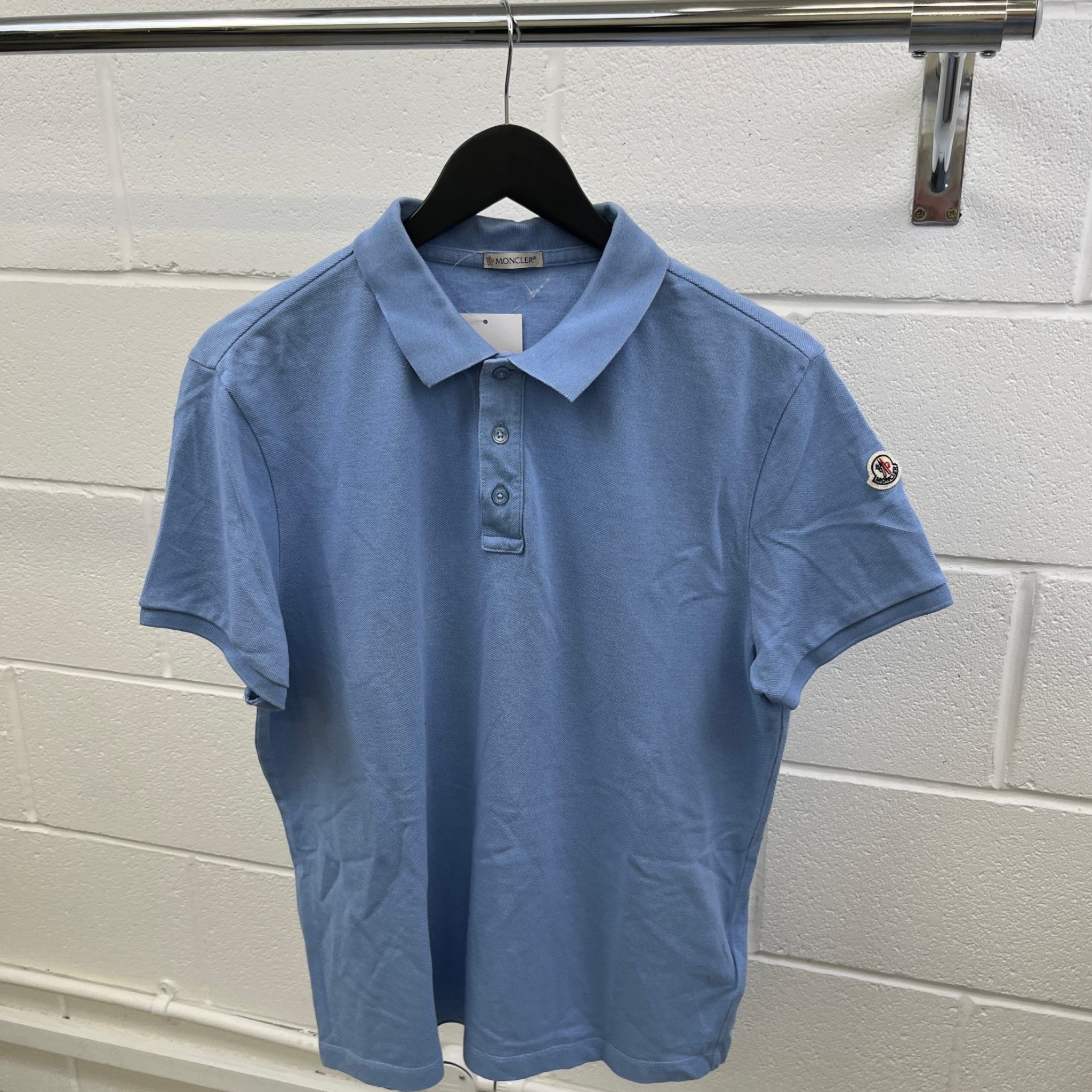 Men's Maglia Polo Shirt Blue Size L – Label Source