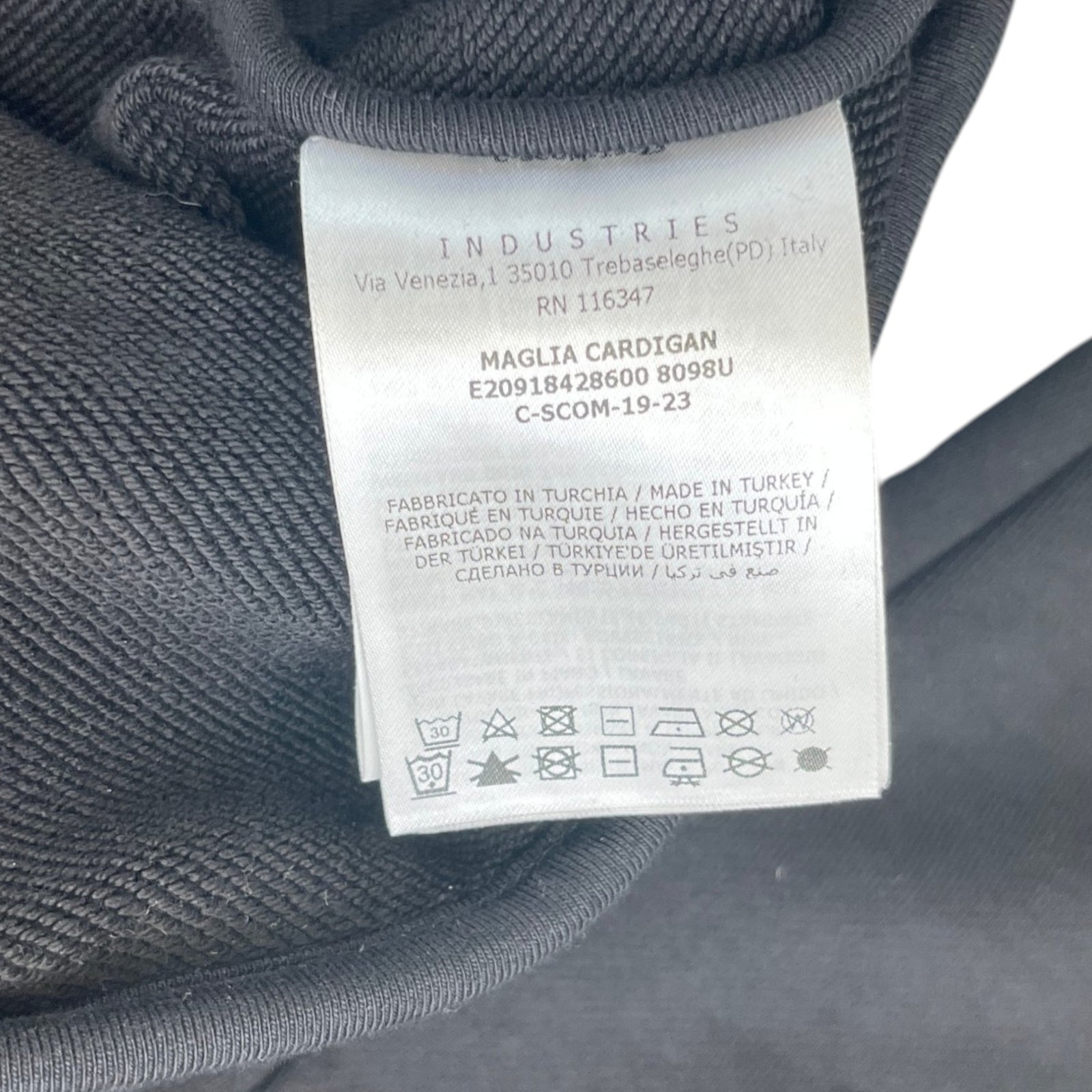Men's Maglia Track Jacket Black Size S - Photo 8