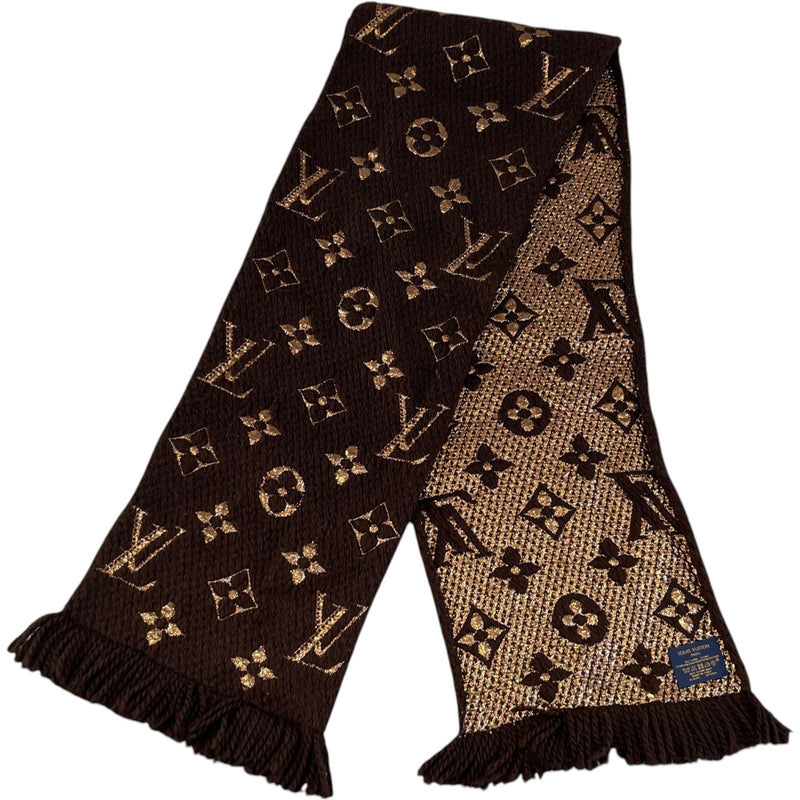 Women's Monogram Shine Scarf Brown