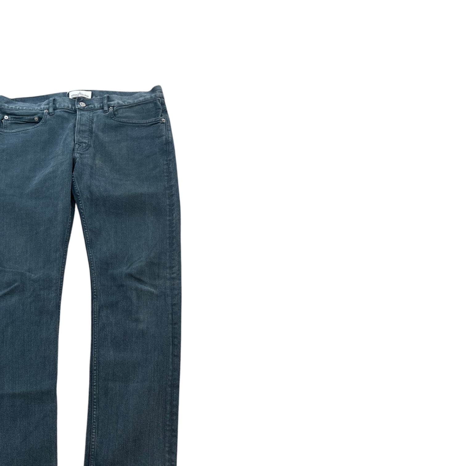 Men's Applique Logo Jeans Blue Size Waist 32" - Photo 3